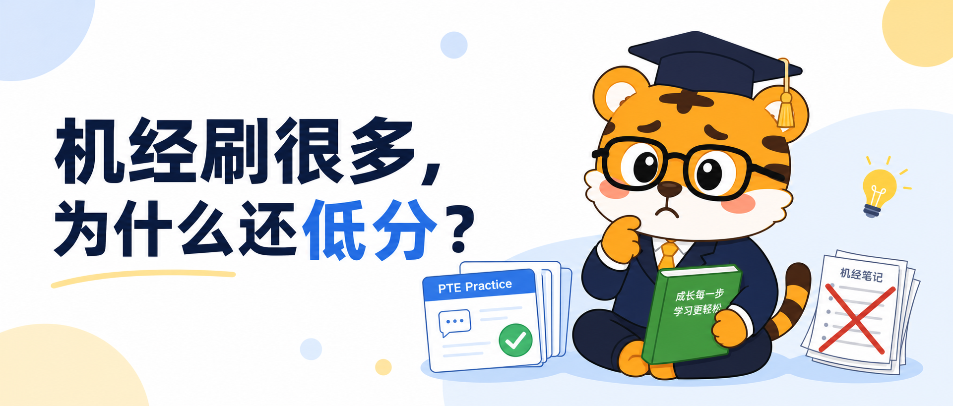 PTE机经背了很多还是低分?考前这样改练习才不慌2026