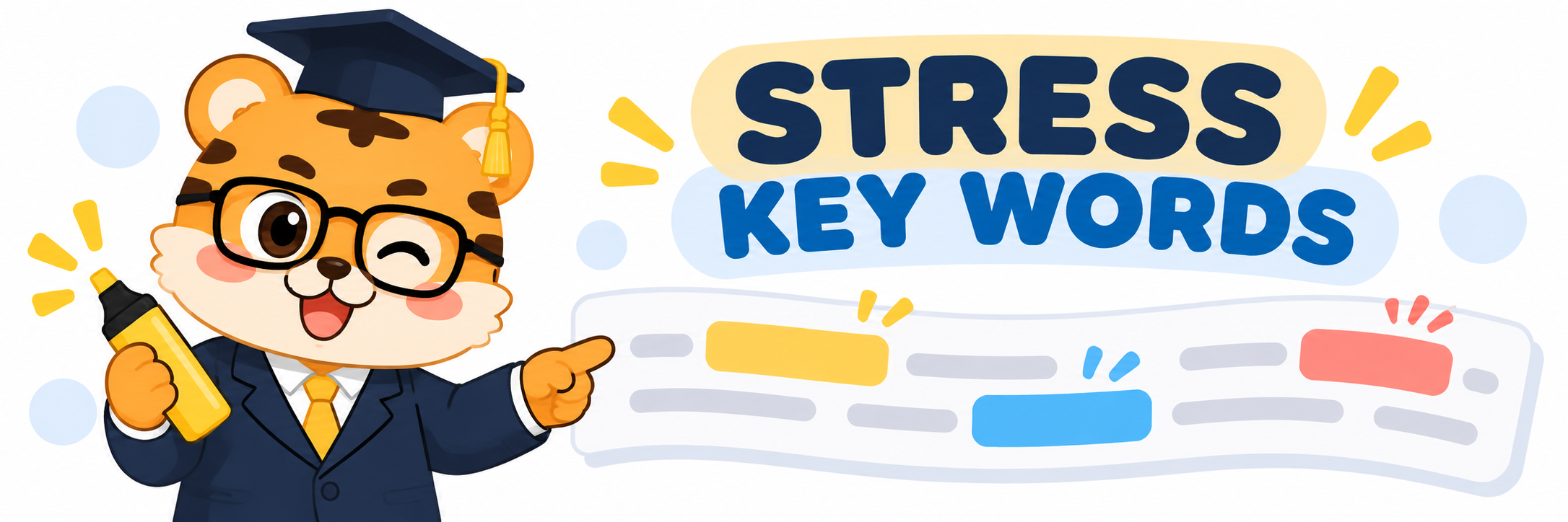 Mark the key words that carry the sentence’s information